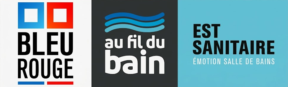 Est Sanitaire - Bleu Rouge - Au fil du bain